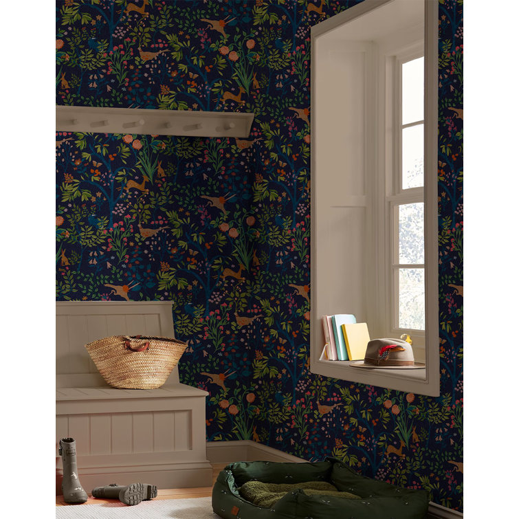 Graham & Brown Joules Enchanted Woodland Floral and Animal Wallpaper